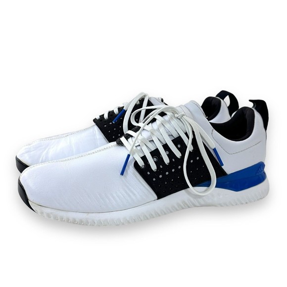Adidas Adicross Golf Shoes Mens Sz 11 Bounce Spikeless Synthetic Leather White - Picture 2 of 12